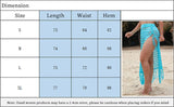 GETADME 2025 Summer Swimsuit Cover Ups Skirts for Women High Waist Hollow Split Tassel Stitching Knitted Transparent Midi Skirts