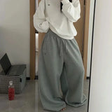 GETADME 2026 Summer Pattern Embroidered Parachute Sweatpants Y2k American Women's Loose Pleated Hip Hop Loose Wide Leg Jogger Pants