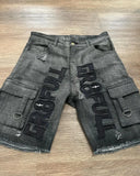 GETADME Y2K New American Fashion Pattern Letter Embroidery Baggy Denim Shorts Women Street Vintage Hip Hop Casual Shorts Women Clothing
