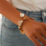 GETADME Retro Starfish White Shell Conch Pendant Necklace  Women 2025 Simple Creative Colorful Stones  Hand Woven beach Jewelry Girls