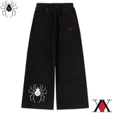GETADME Dark Y2K Unisex Streetwear Jogger Pants Men Women Casual Loose Fit Drawstring Workout Gym Trousers Wide Leg Fitness Fashion