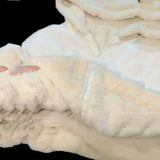 GETADME Korean style plus velvet thickened on both sides to wear lamb wool cotton clothing women's coat winter new hooded cotton jacket