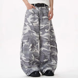 GETADME Camo Men's Baggy Jeans American Style Y2K Denim Pants Wide Leg Office-to-Street Trousers Outdoor Streetwear Hip-Hop Pants