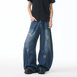 GETADME Men's Baggy Jeans Unisex Y2K Trendy Casual Wide Leg Denim Pants High Street Oversize Trousers American Style Streetwear Fashion