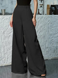 Getadme Women's High Waist Wide Leg Pants loose women's multicolor floor long wide leg pants