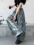 GETADME 2025 Trashy Y2K Punk Style Grunge Streetwear Baggy Stacked Jeans Pants For Women Designers Clothes Wide Leg Lady Denim Trousers