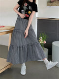 Getadme- Women Plaid Skirts Chic Loose Summer Fashion  Vintage Mujer Casual New Office Lady High Waist Sweet Slim Daily