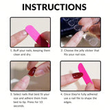 GETADME 24개 롱 프레스 온 네일 스틸레토 블랙 실버 리본 비대칭 가짜 네일 파우더 풀 커버 가짜 네일 세트 저렴한 네일