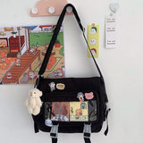 Getadme Waterproof Nylon Crossbody Bags for Women Shoulder Bags Youth Fashion Ladies Handbag Messenger Bag Teenagers Girls School Bags