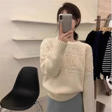 GETADME Winter new fashion women's casual avant-garde design sense European and American pullover knitted sweater sweater sweater
