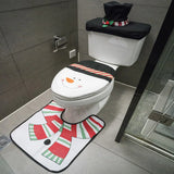 GETADME New Cute Christmas Toilet Seat Covers Creative Santa Claus Bathroom Mat Xmas Supplies for Home New Year Navidad Gift Decor 2025