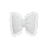 GETADME Modern Simple Sofa Pillow Living Room Bedside Cushion  Cute Bow Back Lace Edge  Comfortable and Breathable Pad