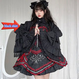 GETADME 2025 Japanese Lolita Blouse White - Cute Puff Sleeve Shirt with Lace Cuffs for JSK Dress Sweet Vintage Style Underblouse
