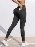 GETADME 1/3 PCS Washed Print Work Pocket Women Leggings Elastic Butt Lifting Fitness Tights 2025 New Athletic Pants Fashion Streetwear