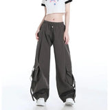 GETADME Spring Autumn American Retro Halter Vest Shawl Cargo Pants Three Piece Sets Lady Fashion Sweatshirts Tank Tops Trousers Outfits