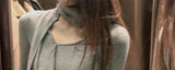 GETADME Women Korean Shoujo Girl Long Sleeve Hollow Out Crop Top Coquette 2000s Aesthetic T-Shirt Tees Y2k Gyaru Design Vintage Stretch