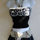 GETADME Sexy Sling Y2K Solid Fashion Tank Goth Solid Slim Backless Women Punk Crop Vintage Coquette Harajuku 2000s Aesthetics tank top