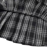 GETADME Vintage Plaid Mini Skirt Women Y2k Japanese Sexy Low Waist Pleated Short Skirts Summer Preppy Jk Korean All Match A Line Faldas