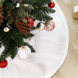 GETADME Christmas Tree Decoration,78/90/122cm White Plush Christmas Tree Skirt,Xmas Tree Base Mat,Christmas Home Decoration 2025