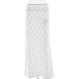 GETADME Sexy Women Lace High Waist Elastic See Through Party Club Maxi Skirts Elegant Ladies Summer Party Skirt 2025 Ladies Beachwear