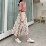 GETADME Elegant Slimming Long Dress Eternal Flower Fairy Woman's Elegant A- line Skirt Lightweight Summer Dress 2025