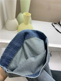 GETADME High Waist Wide Leg Denim Jeans plus Size Women's Spring Vintage Versatile Slimming High Waist Wide Leg Jeans