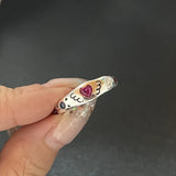GETADME Y2K Crystal Rings Kpop Heart Adjustable Ring Irregular Geometry Punk Vintage Rings Set for Women Girls New Fashion Jewelry