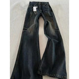 GETADME Classic Retro Flare Denim Men's Jeans Bootcut Stretch Cotton Men's Pants Vintage Style Unique Nostalgic Comfort Casual Slim