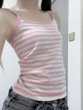 GETADME Y2k Crop Tops Vintage Clothes Aesthetic Print Basic Vest Summer Harajuku Sleeveless Slim 2000s Streetwear Goth Cami Emo Girl