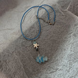 GETADME Boho Kpop Colorful Sugar Star Tassel Pendant Choker Necklace for Women Sweet Love Heart Chain Aesthetic Y2K Jewelry Accessories