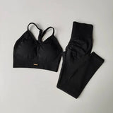 GETADME Peach High-Waisted Hip-Lifting Women's Exercise Suit Shockproof Yoga Fitness Clothes for Running And Styling