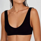 GETADME Women Push Up Bras Deep-U Shape Brassiere Small Cup Bralette Non-wire Seamless Underwear Female Comfy Sexy Lingerie Intimates