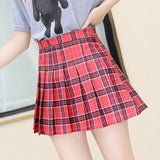 GETADME High-Waisted Slimming Mini Dress For Women Plaid Patterned A- Line Skirt New Style Summer Autumn/Winter Student Version