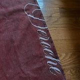 GETADME Y2K Casual Loose Jeans Vintage Letter Print Rivet Waist Belt Design Red High Waist Wide Leg Jeans Men Women Hip Hop Streetwear