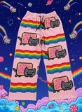 GETADME Nyan Cat Sweatpants Y2k Pants Baggy Men Elastic Waist American Streetwear Hip Hop Vintage Joggings Casual Pants Men Clothing