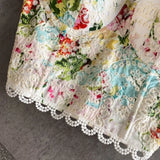 GETADME Push Up Women Sexy Gothic Flower Embroidery Corset Top Bustiers Lace Bra Lady Camis Overbust Cropped Tops Club Party Lingerie