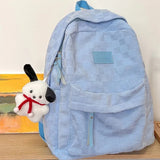 GETADME Gift pendant schoolbag, female high school student schoolbag, backpack, college student large-capacity and versatile backpack