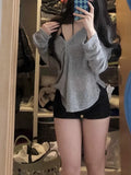 GETADME Sexy Pullovers Women T-shirts Casual Tops Long Sleeve Basic Clothes Autumn All-match Simple Tee Shirt Slim Gentle Seductive
