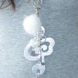 GETADME Y2K Jewelry Musical Notes Wings Heart Pendant Necklace for Women Harajuku Kawaii Accessories Korean Fashion Chain Necklace Punk