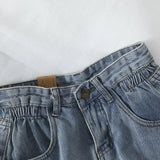 GETADME PTKPCC New Summer Korean Retro High-waist Loose  Jeans Shorts Women Versatile Edge Casual Hot Pants Women Clothing Jeans PTKPCC