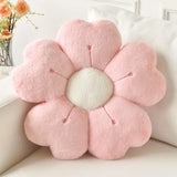 GETADME Flower-Shaped Plush Throw Pillow - Comfortable and Cute Mattress and Sofa Decor Cushion, Chair Cushion  floor cushion