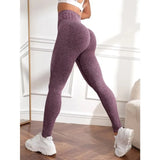 GETADME Women Summer Seamless Solid Sports Leggings with High Waist Hip Lifting Letter Pants Fitness Yoga PantsTraining Leggings