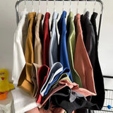 GETADME Men's Loose Long Sleeve Shirts Casual Solid Colors Cotton Linen Cool Summer Breathable Trendy Baggy Shirt Male Button Up