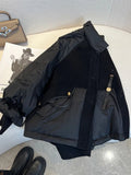 Getadme-Cotton Padded Jacket Women Casual Loose Black Coat Winter Oversize Thick Warm Parkas Lady Fashion Super Hot Stand Collar Jacket