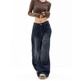 Getadme-Y2k Vintage Baggy Jeans for Women Korean Fashion High Waist Grunge Casual Loose Denim Wide Leg Pants Female Clothes