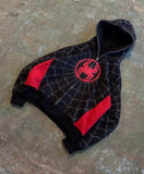 GETADME American Spider Pattern Embroidery Zip Up Hoodie Y2K Mens Womens Gothic Harajuku Jacket Fashion Hoodie Sweatshirt Casual Clothes