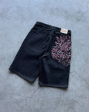 GETADME Vintage Low Waist Hip Hop Cherry Blossom Embroidered Jeans  Wide Leg Trousers Y2K Clothes Mens Womes Embroidered Baggy Jeans