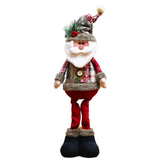 GETADME 3PCS Christmas Decorative Christmas Dolls Reindeer Snowman Santa Claus Standing Doll New Year Ornament Christmas Merry Christmas