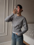 GETADME Pink Twist Cotton Long Sleeve Knitted Cardigan Women Simple Button Casual Preppy Style Jumper Sweet Cute Simple Sweater Top New