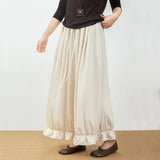 GETADME New Japanese Fashion Cropped Pants for Woman Vintage Baggy Lantern Trousers Women Spring Autmn Kawaii Ruffled Casual Pant Mujer